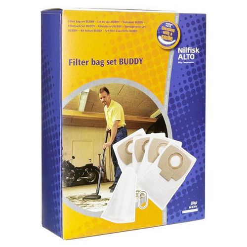 Boite de 4 sacs + 1 filtre à eau BUDDY Aspirateur (302002403 NILFISK)