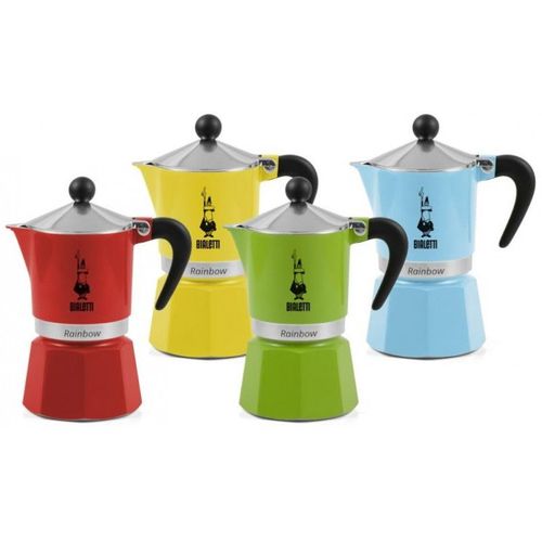 Bial Moka Rainbow 3 Cups Green Gn | 3 Tasse