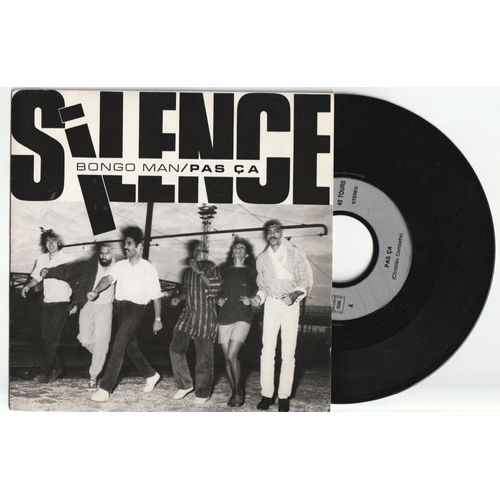 Ultra Rare French Sp 45t Reggae Zouk Silence Bongo Man / Pas Ça