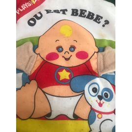 Livre Tissu Ou Est Bebe - Playskool - 4 Pages