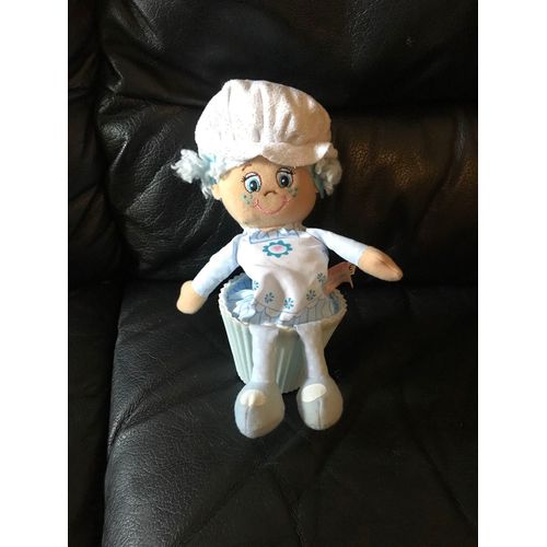Doudou Peluche Little Miss Muffine Bleu Ciel