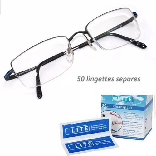 50 Lingettes Nettoyantes De Lunettes/Optique Photo Dégraissante Anti - Traces - Anti Buée