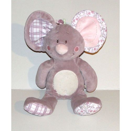 Doudou Souris Nina Noukies - Peluche Souris Grand Modele 40 Cm Noukie's