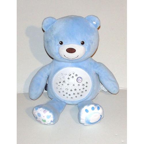 Peluche Ours Chicco Bleu Veilleuse Étoiles Et Melodies Dreams