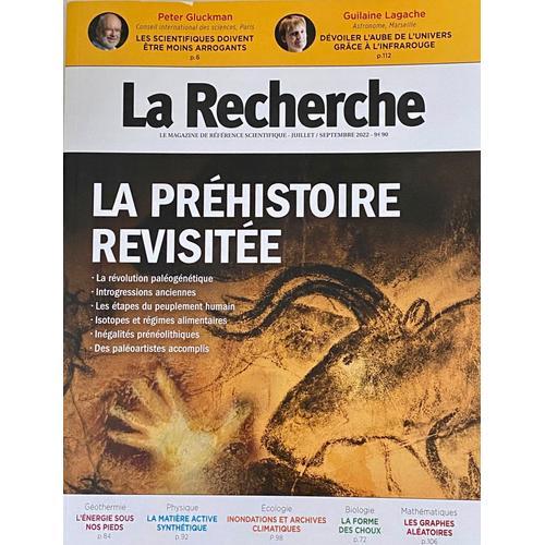 La Recherche Numéro 570 La Préhistoire Revisitée 