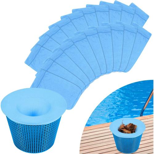 Chaussettes Skimmer piscine, Filtre panier Skimmer pour piscine 20 Pcs