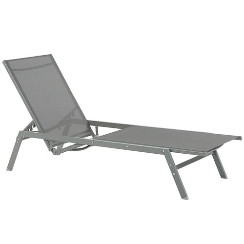 Chaise Longue Métal Gris Vernazza