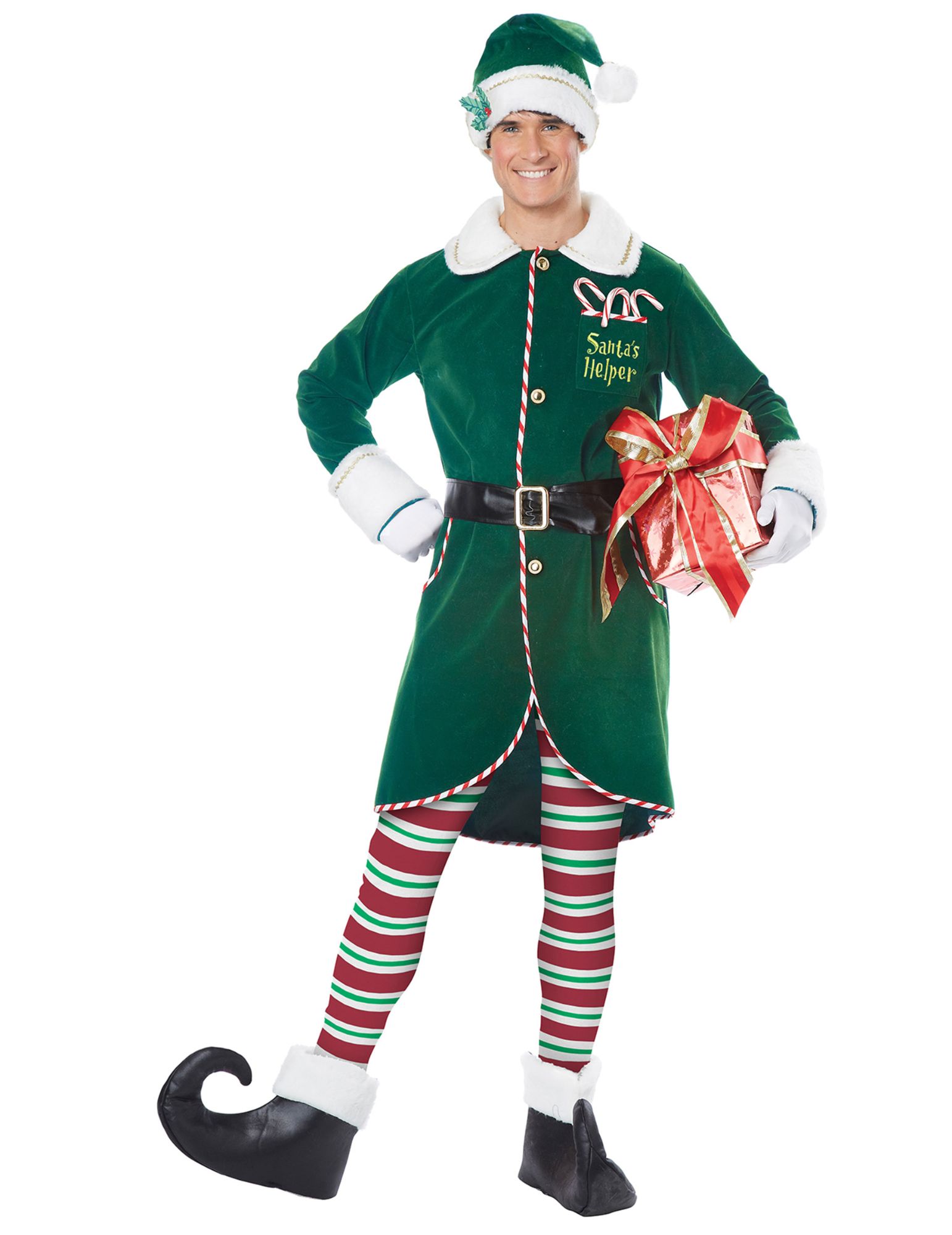 Déguisement Elfe Du Père Noel Luxe Homme - Taille: S/M