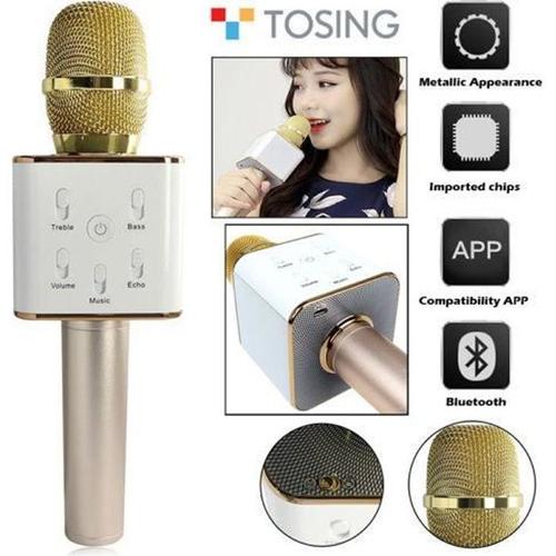 Langue source Tosing Q7 microphone de Karaoké portatif sans fil pour l'ordinateur d'iPhone-iPad