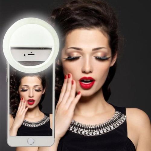 USB-Rechargeable Ring Flash Remplir Selfie LED Lumière Photographie Appareil photo pour iPhone