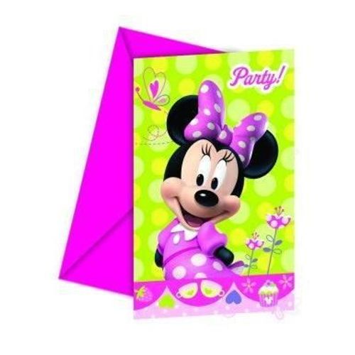 Invitations Anniversaire Minnie (X6)