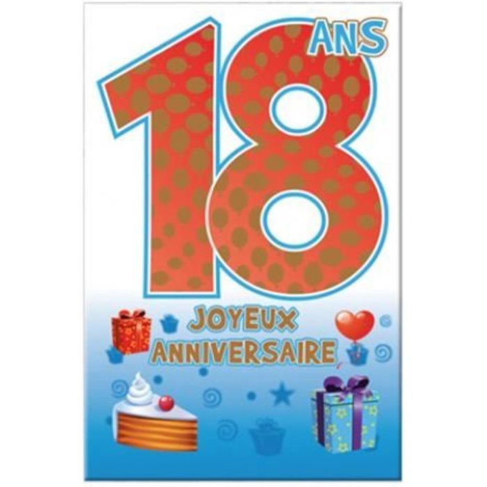 Cartes Anniversaire 18 Ans Neuf Et Occasion Achat Pas Cher Rakuten