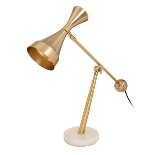 Paris Prix - Lampe À Poser Design 'adiba' 65cm Or