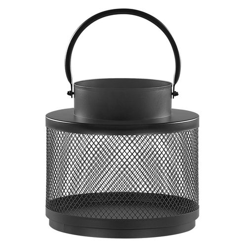 Lanterne Bougie Métal Noir 19 Cm Yamdena