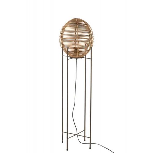 Paris Prix - Lampadaire Sur Pied Design "Trauco" 115cm Naturel