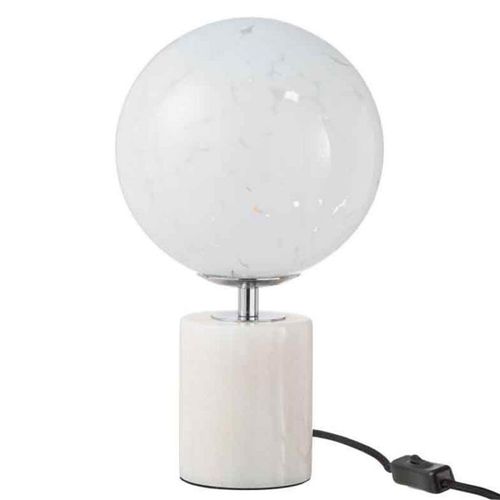 Paris Prix - Lampe À Poser Sur Pied "Dany" 31cm Blanc