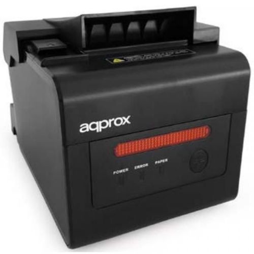 Impresora de Tickets Approx appPOS80ALARM- Térmica- Ancho papel 58 y 80mm- USB-RS232-LAN-RJ11- Negra