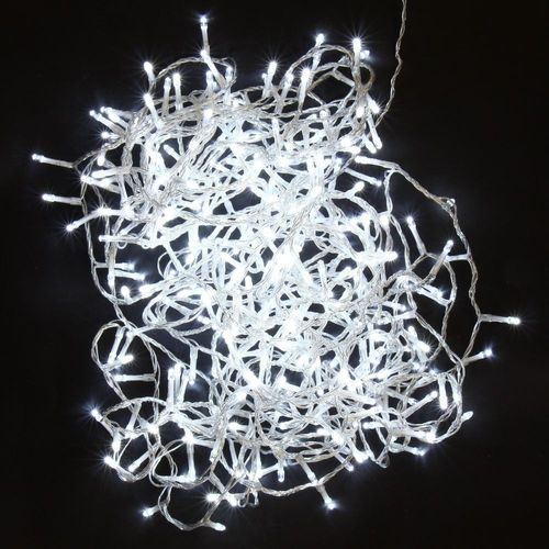 Guirlande 500 Led Blanc - 8 Jeux De Lumière Et Fonction Timer - Ip44 - Usage Extérieur Et Intérieur - Longueur 25m