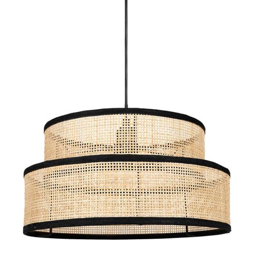 Suspension Rotin Yuca Noir D35