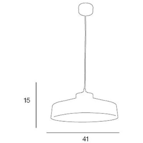 Corep Suspension Industrielle - Métal Peint - Ø 41 Cm - Blanc