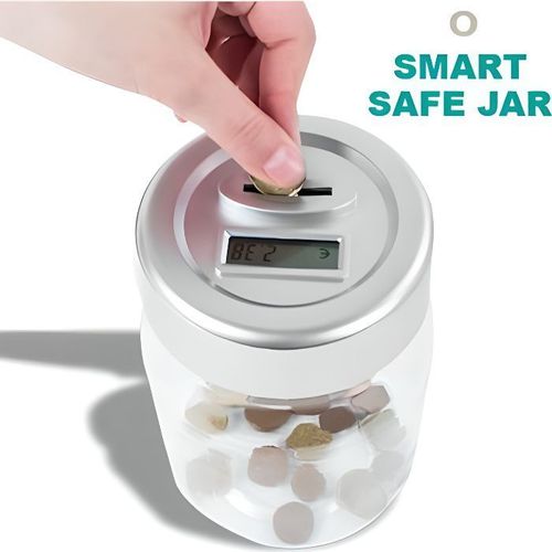 La tirelire jar compte-monnaie compteur cagnotte enfant insolite marrant