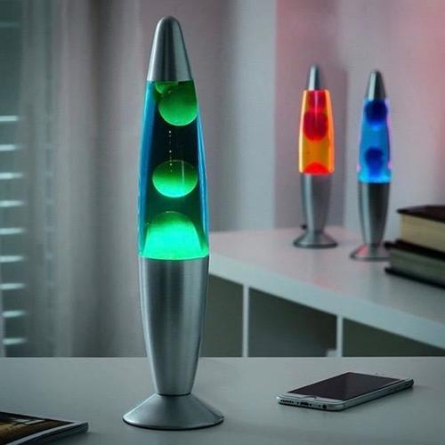 Modezvous - Lampe Lave Fusee, Lampe Magma, 25 W Verte