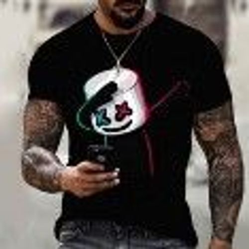 T-Shirt Manches Courtes Col Rond Homme Ado, Fortnite 3d Été Kawaii Et Décontracté, À La Mode, Avec Impression Smiley Marshmallow Fornite Xl - Neuf - Envoi Très Rapide Et Soigne.