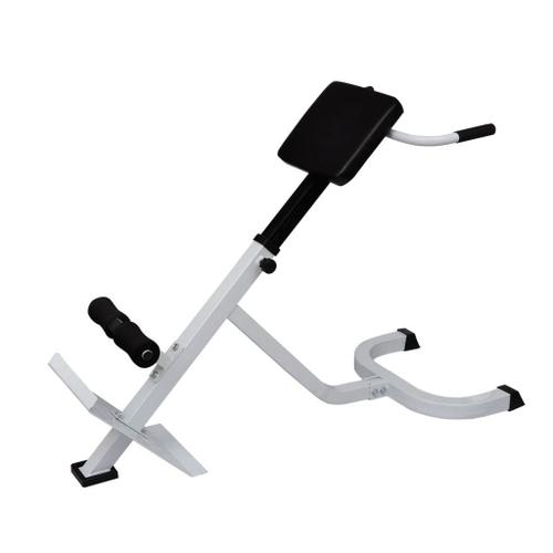 Banc De Musculation Du Dos Acier Sport Fitness Musculation Blanc Et Noir Helloshop26 02_0000032