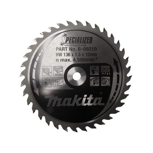 Makita B -09210 Blade de scie circulaire spécialisée - 136 x 10 x 36t - bois