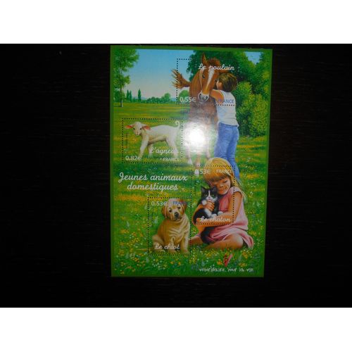 Timbres France Neufs 2006 Bloc Jeunes Animaux Domestiques 2006