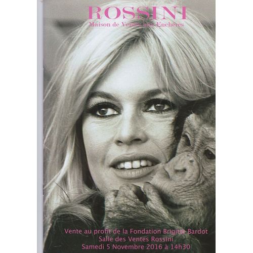 Brigitte Bardot Rare Catalogue Vente Aux Enchères Spécial Brigitte Bardot