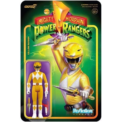 Super7 - Mighty Morphin Power Rangers Reaction Figure Wave 3 - Yellow Ranger []
