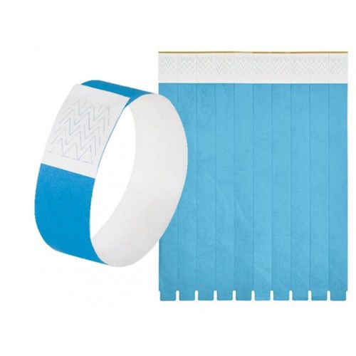 50 Bracelets Identification Indéchirables Bleus