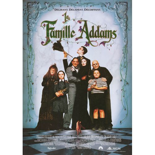 La Famille Addams (1992 - Ressortie 2017) - Affiche Originale De Cinéma Ressortie 2017 - 120x160 Cm - Pliée - Barry Sonnenfeld, Anjelica Huston, Raúl Julia, Christopher Lloyd