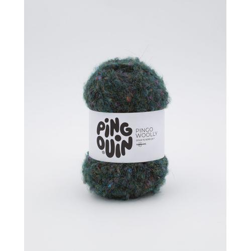 Pingouin - Pelote De Laine Pingo Woolly De 50g - Laine À Tricoter - 42% Acrylique,2% Elasthanne,9% Laine,47% Polyester - Aiguille N°3,5 - Couleur Forest