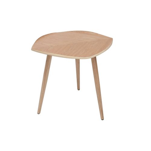 Table Basse Bois En Forme De Feuille L60 Cm Phyll