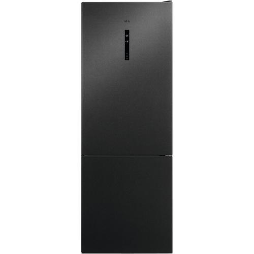 Réfrigérateur Combiné AEG RCB646E3MB - 481 litres Classe E Gris foncé/acier inoxydable noir