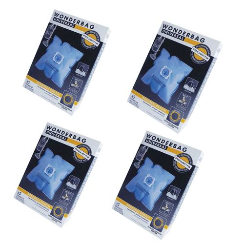 Lot de 4 boîtes (20 sacs microfibres) WONDERBAG Aspirateur (WB406120 ROWENTA MOULINEX)