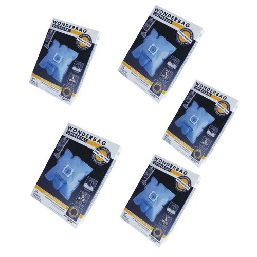 Lot de 5 boîtes (25 sacs microfibres) WONDERBAG Aspirateur (WB406120 ROWENTA MOULINEX)