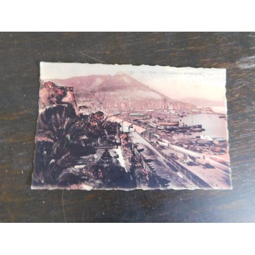 Carte Postale D Oran / Algerie / Bateaux Port Boulevard Front De Mer