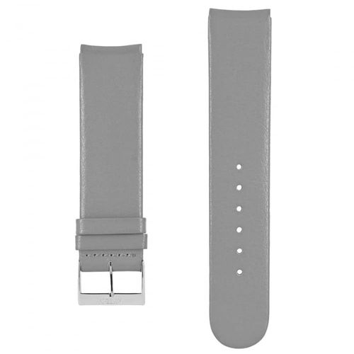 Bracelet Plat Pour Montre Akteo 20 Mm Cuir Gris