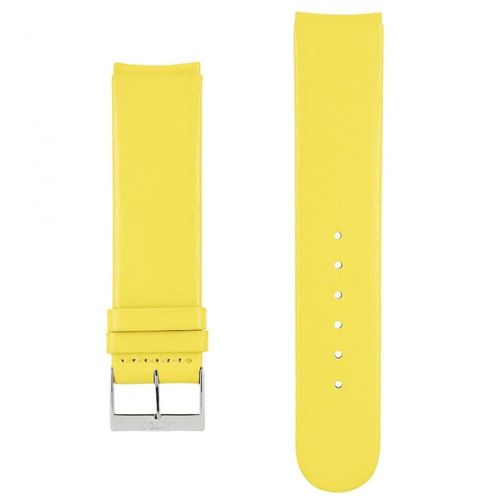 Bracelet Plat Pour Montre Akteo 20 Mm Cuir Jaune