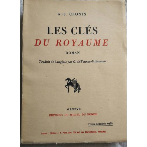 Les Clés Du Royaume. A.J. Cronin