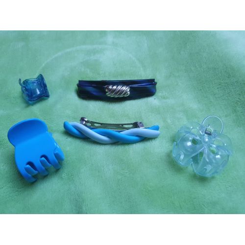 Lot Accessoires Coiffants Bleu