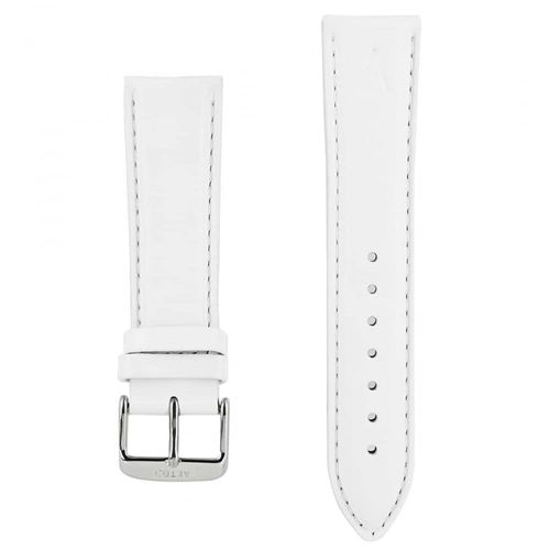 Bracelet Pour Montre Akteo 22 Mm Cuir Blanc