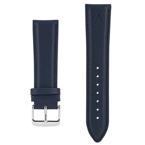 Bracelet Pour Montre Akteo 22 Mm Cuir Bleu Pétrole