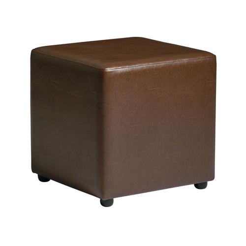 Tabouret De Cube De Sustin - Brun Vintage - 45x45xh45cm.