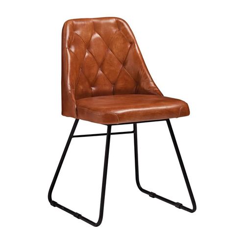 Chaise Latéral Farland - Chaise Latéral En Cuir Bruciato.
