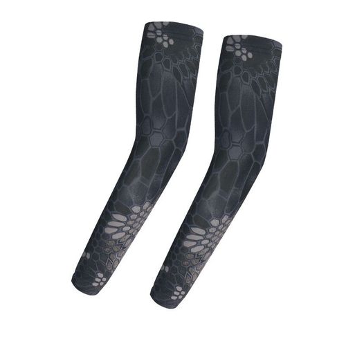 CamSolomon-Ice InjSleeve Cover pour hommes et femmes,manches de bras coupe-vent,protection solaire - Type Python Black