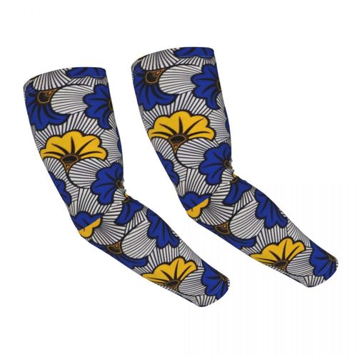 Manches De Bras De Conception De Bogolan Pour Femmes Et Hommes,Chauffe-Bras,Art Géométrique Tribal,Protection Solaire Uv,Couverture De Tatouage,Grille De Boue Africaine - Type Unisex Arm Sleeves #C